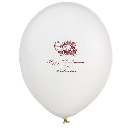 Thanksgiving Horn Latex Balloons
